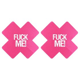 FUCK ME! Cross Nipple Stickers