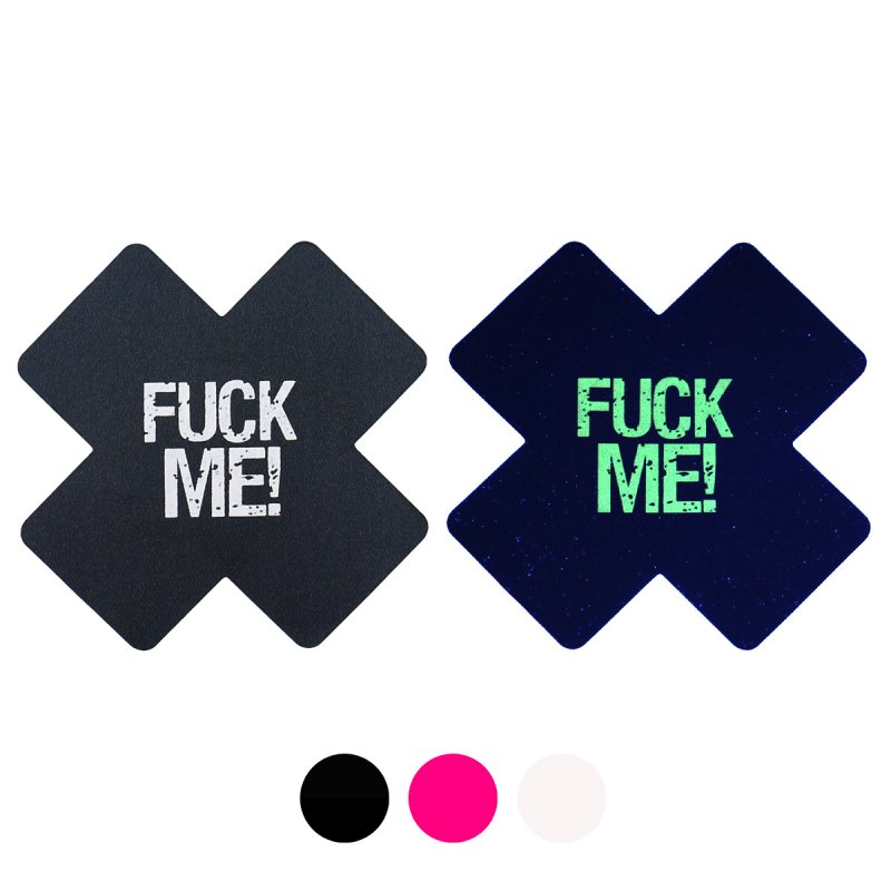 (image for) Glow In The Dark Fuck Me Nipple Pasties