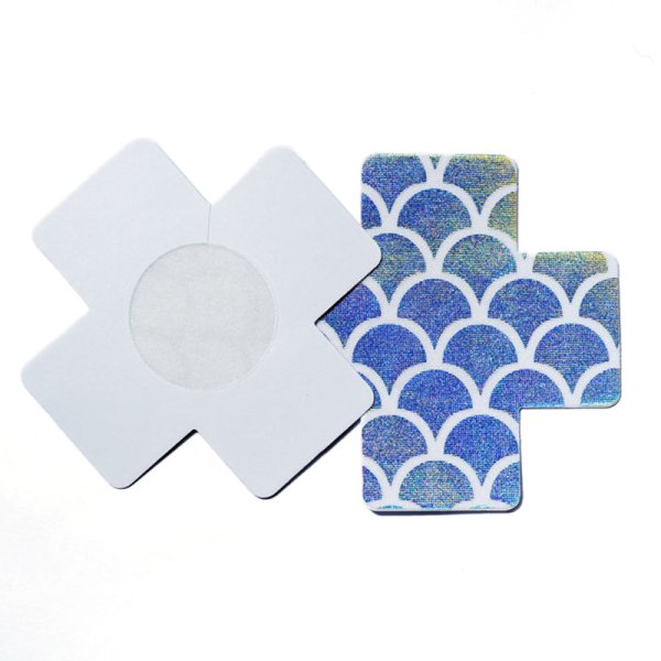 (image for) Mermaid X Cross Shape Breast Stickers