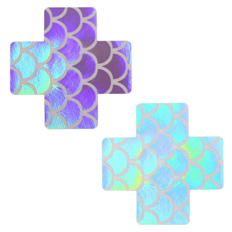 (image for) Mermaid X Cross Shape Breast Stickers