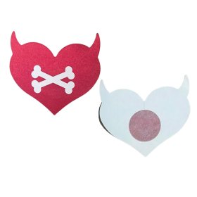 Devil Horns Heart Pasties