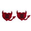 (image for) Skull And Crossbones Devil Heart Pasties