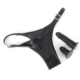 Double Dildo Pants Chastity Underwear