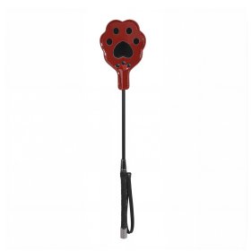Bright Leather Cat's Paw Riding Crop