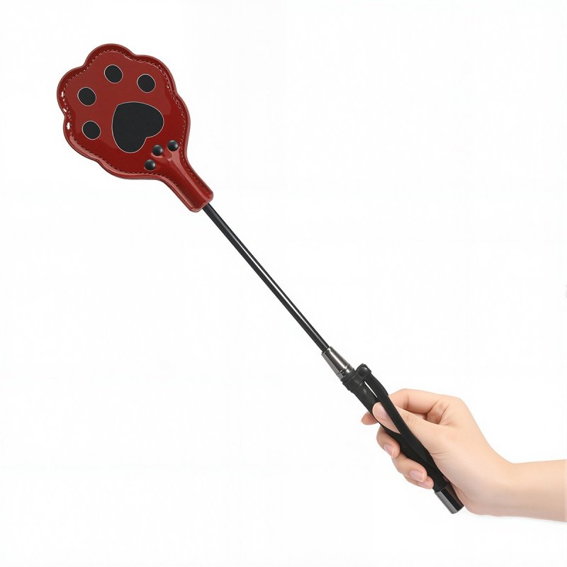 (image for) Bright Leather Cat\'s Paw Riding Crop