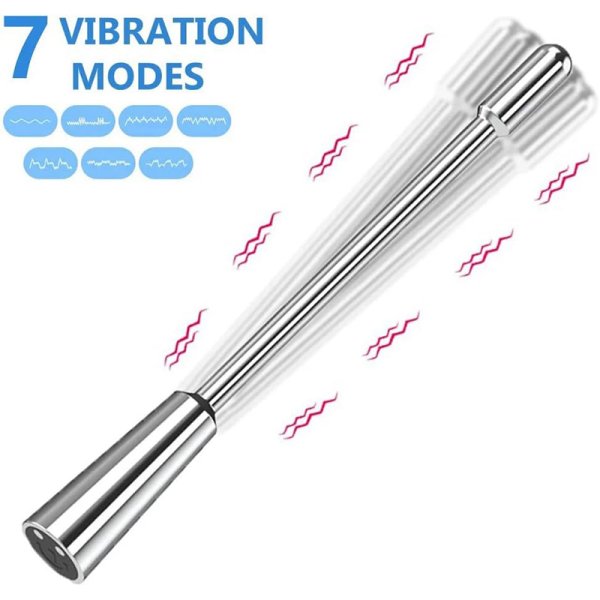 (image for) Vibration Metal Urethral Penis Plug