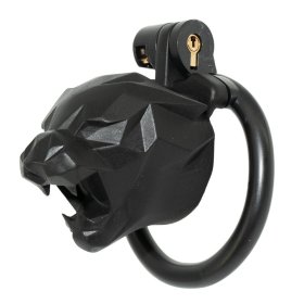 Leopard Head Chastity Cage