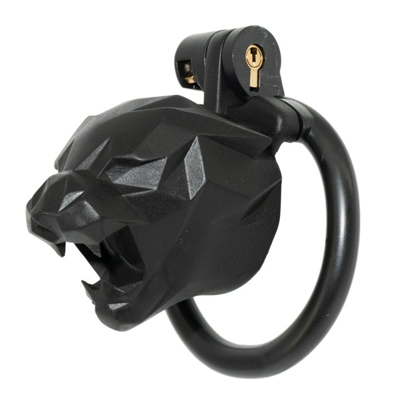 (image for) Leopard Head Chastity Cage