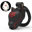 (image for) Slave Dog Head Chastity Cage - Dog Word