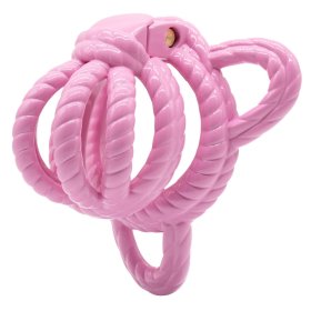 Rope Chastity Cage With Strap
