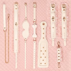 White & Pink Fairy Leather Bondage Kit
