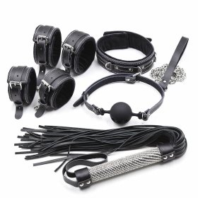 5pcs Real Leather Bondage Kit