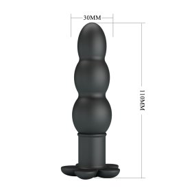 Floral Three Balls Anal Vibrator