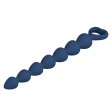 (image for) 10.5" Silicone Heart Anal Beads