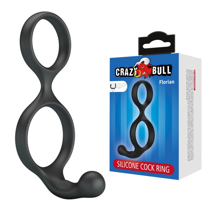 (image for) 2in1 Silicone Cock Ring - Florian