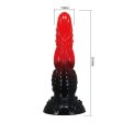 (image for) 9.6" Silicone Alien Dildo - Fire Dragon