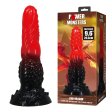 (image for) 9.6" Silicone Alien Dildo - Fire Dragon