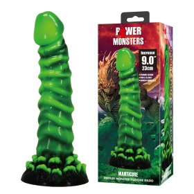 9.0" Textured Silicone Dildo - Manticore