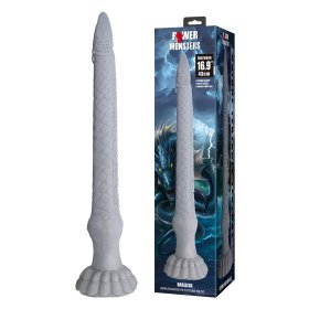 16.9" Super Long Silicone Dildo - Basilisk