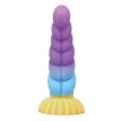 (image for) 8.6" Silicone Rippled Unicorn Dildo