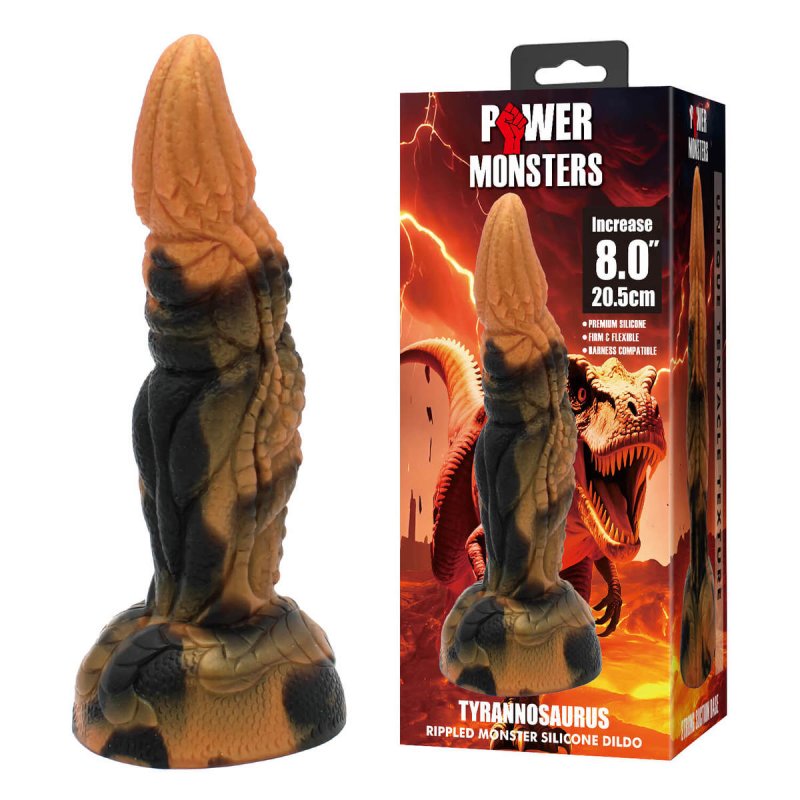 (image for) 8.0\" Silicone Monster Dildo - Tryannosaurus