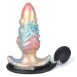 (image for) 7.0" Inflatable Studded Anal Plug - Ebon Leviathan