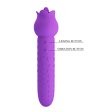 (image for) Heart Handle Licking Rose Vibrator