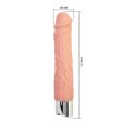 (image for) 8.8" Vibration Textured Dildo