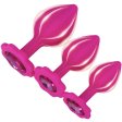 (image for) Silicone Anal Trainer Plugs with Jewel