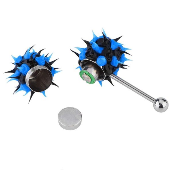 (image for) Silicone Vibrating Spikes Tongue Ring