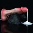 (image for) Dual Density Silicone Ejaculating 9.34 in Dildo