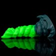 (image for) Spiral Growth Textured Bioluminescent Alien Dildo