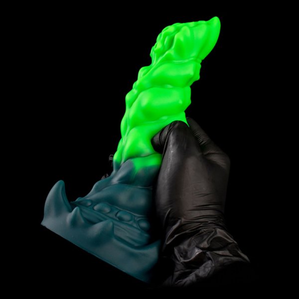(image for) Spiral Growth Textured Bioluminescent Alien Dildo
