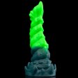 (image for) Spiral Growth Textured Bioluminescent Alien Dildo