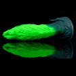 (image for) Glow Predator Spiral Ribbed Alien Dildo