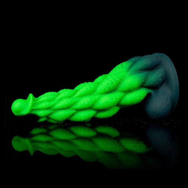 (image for) Silicone Dragon Dildo with Scales and Testicles