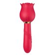 (image for) Double-sided Rose Wand Sucking Vibrator