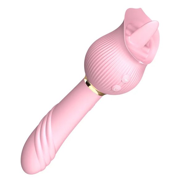 (image for) Double-sided Tongue Wand Licking Vibrator