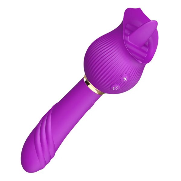 (image for) Double-sided Tongue Wand Licking Vibrator