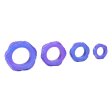 (image for) Octopus Mixed Color Silicone Cock Ring Set