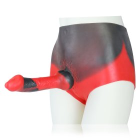 Lesbian Wearable Pants with Realistic Silicone Dildo