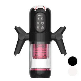 Telescopic Rotating Male Masturbator with Handle