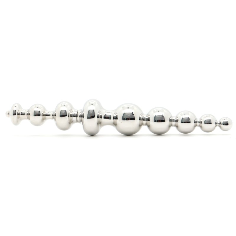(image for) Stainless Steel Double Headerm Anal Beads