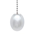 (image for) Metal Ball Butt Plug with Safety Chain - Oval