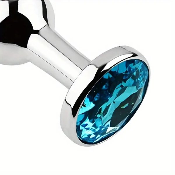 (image for) Detachable Silver Basics Aluminum Anal Plug