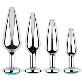Detachable Silver Basics Aluminum Anal Plug