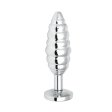 (image for) Threaded Metal Anal Plug with Drill