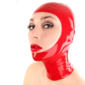 Face Open Latex Hood
