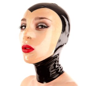 Latex Mask With Transparent Face