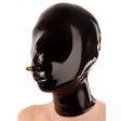 (image for) Latex Hood with Inflatable Mouth Gag